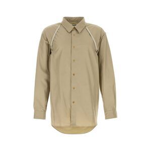 Magliano Men Khaki Polyester Latest Nomad Shirt